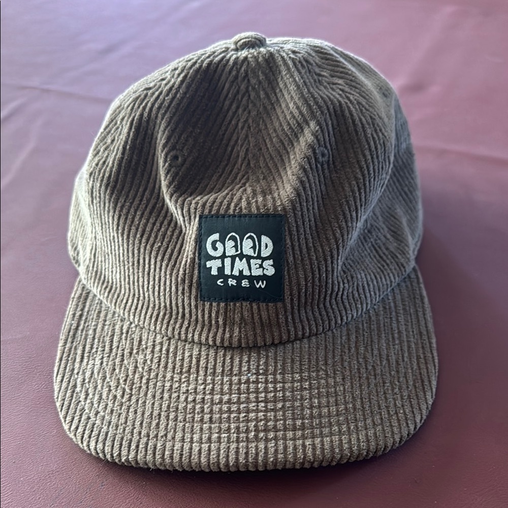 Brown Corduroy Ballcap Hat